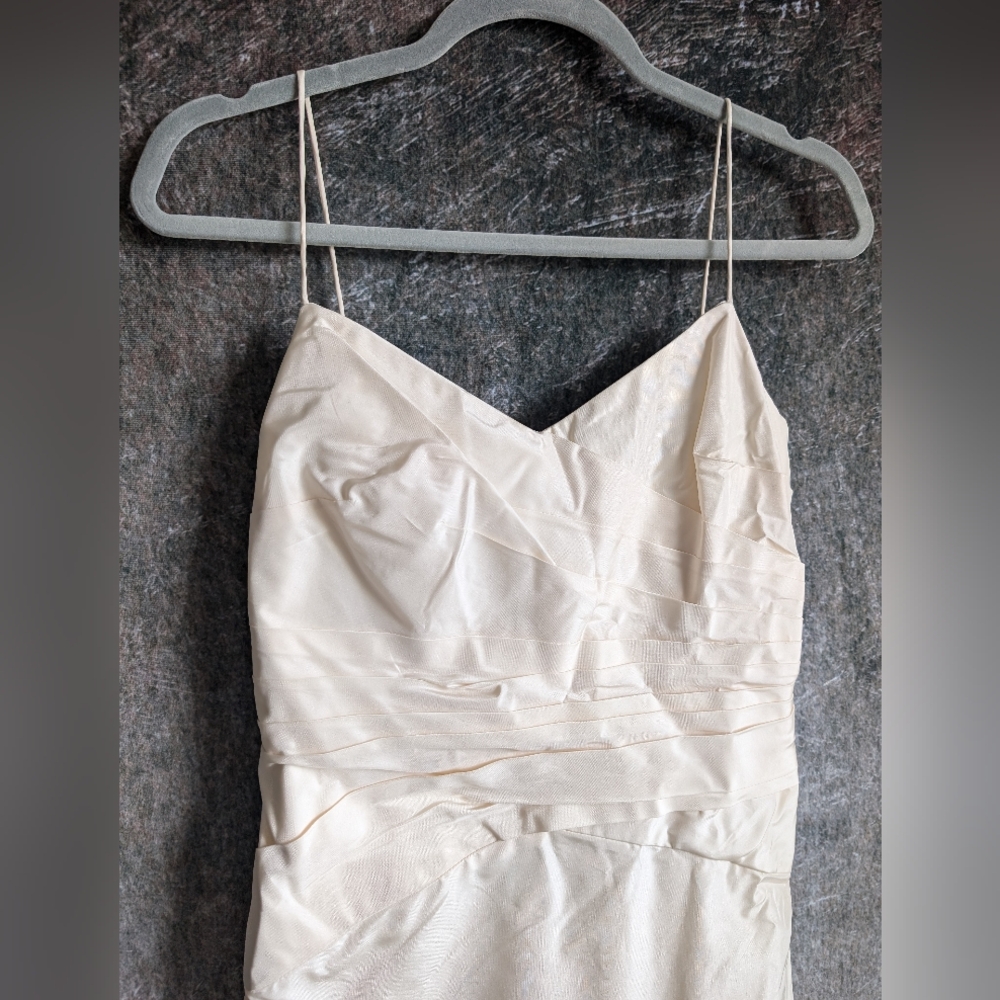 Ann Taylor Silk Taffeta Ivory Wedding Gown NWT Size 8 - Picture 2 of 5
